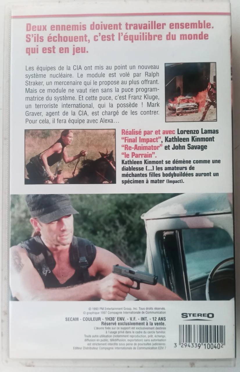 VHS C.I.A. II – Lorenzo Lamas – photo 4
